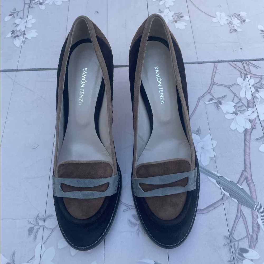 Ramon Tenza Women's Sophisticated Brown and Black Heels